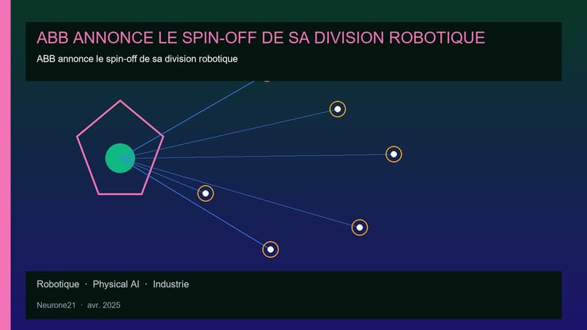 ABB annonce le spin-off de sa division robotique