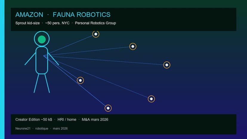 Amazon Fauna Robotics (Sprout) : humanoïde kid-size dans le Personal Robotics Group