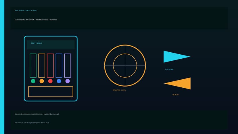 Appetronix rachète Cibotica : cuisines resto en dual-mode (autonome + retrofit)