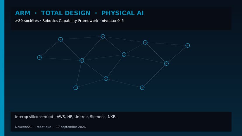 Arm Total Design for Physical AI : +80 sociétés et un Robotics Capability Framework