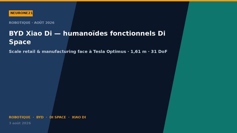 BYD Xiao Di : humanoïdes fonctionnels au Di Space — scale manufacturing vs Tesla