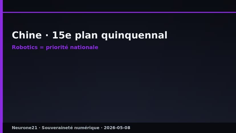 Chine 15e plan quinquennal robotics