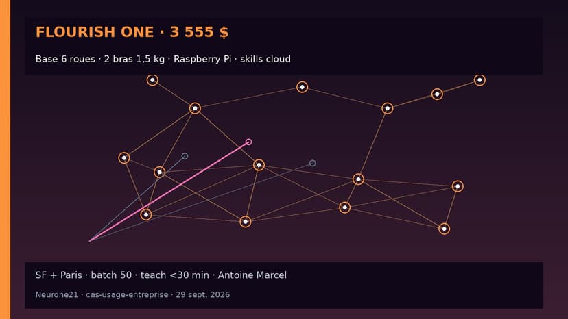 Flourish One : humanoïde domestique à 3 555 $, Raspberry Pi et batch de 50