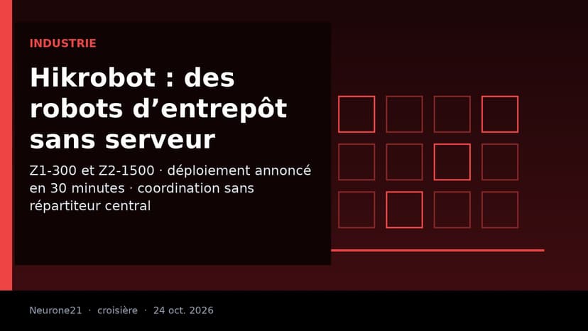 Hikrobot présente des robots d’entrepôt qui se coordonnent sans serveur central