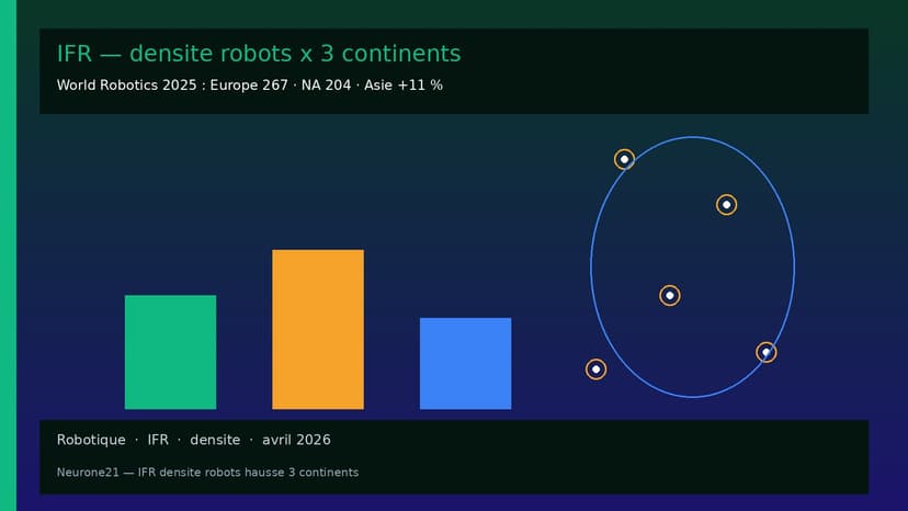 IFR : densité robots en hausse sur 3 continents