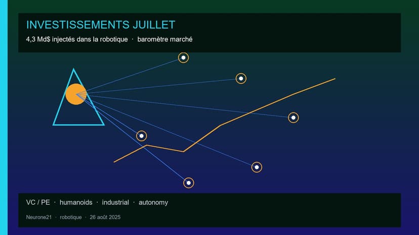 Investissements robotique juillet : 4,3 Md$