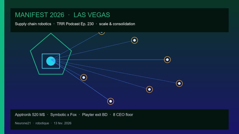 Manifest 2026 Las Vegas : la supply chain passe à l'échelle robotique