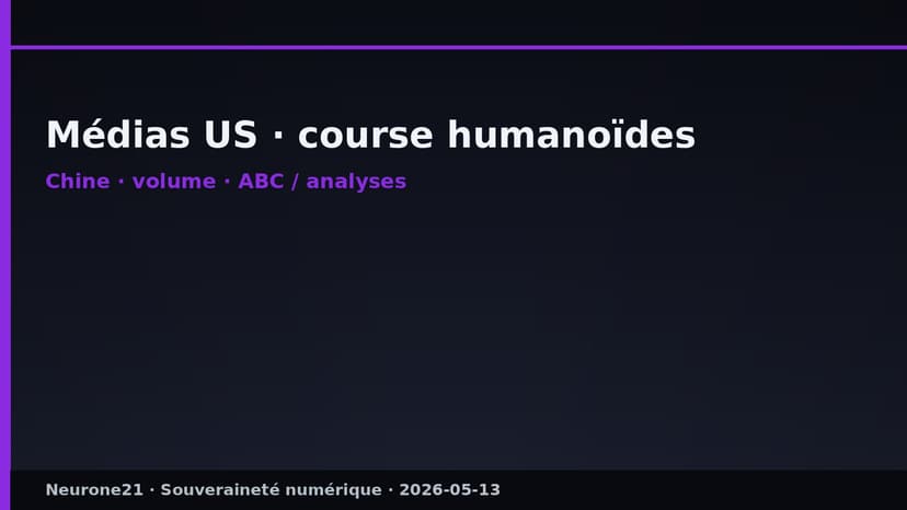 Médias US course humanoïdes Chine