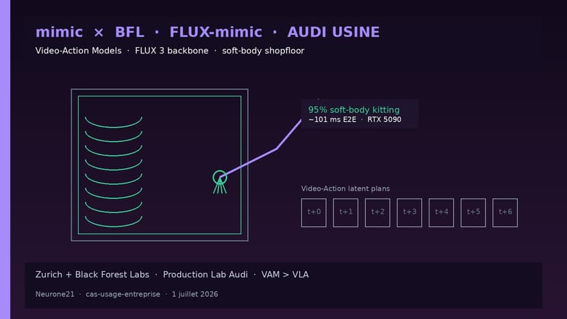 mimic × Black Forest Labs : FLUX-mimic chez Audi — Video-Action Models sur le shopfloor