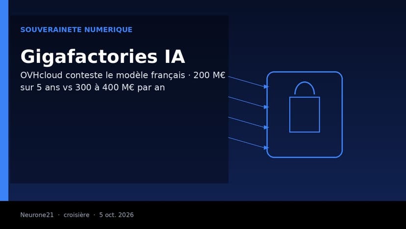 Gigafactories IA : OVHcloud refuse le modèle français en l’état et met les chiffres sur la table