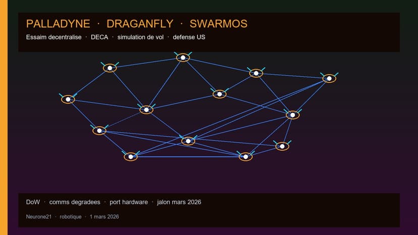 Palladyne + Draganfly : SwarmOS validé en simulation, jalon essaims défense