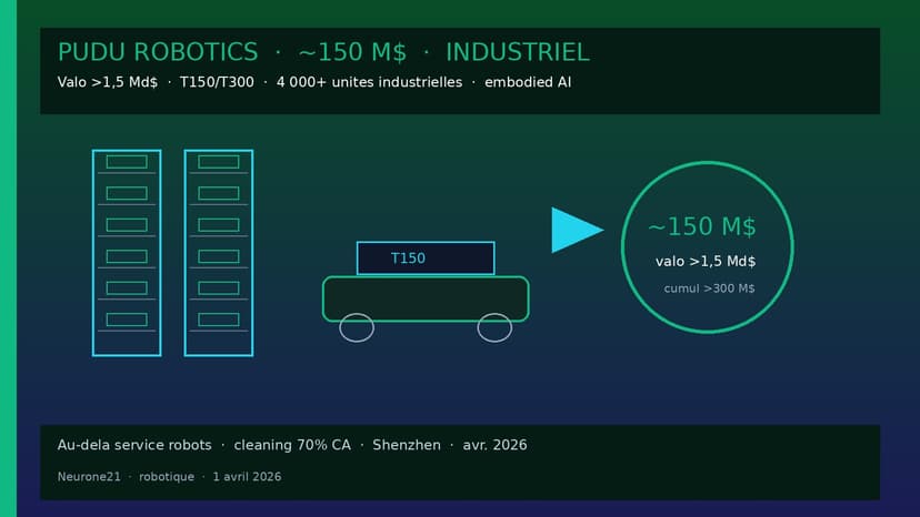 Pudu ~150 M$ : bascule industrielle au-delà des service robots