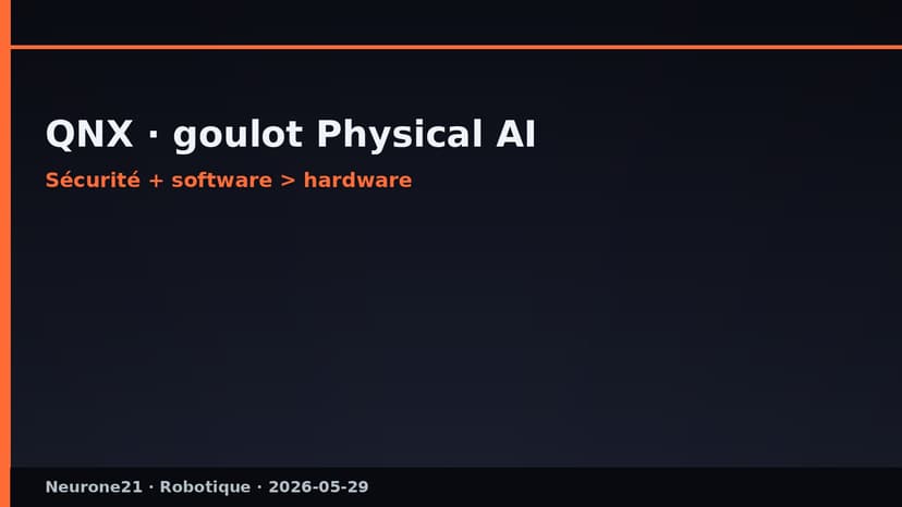 QNX : software goulot Physical AI