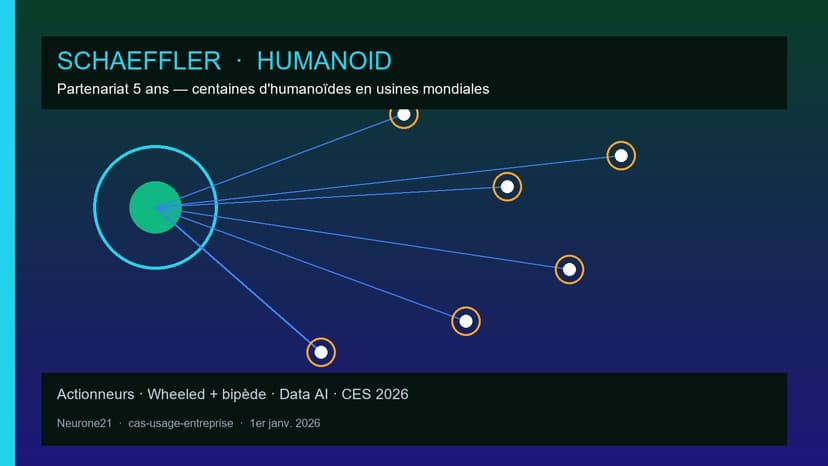Schaeffler × Humanoid : deal 5 ans, centaines de robots en usines
