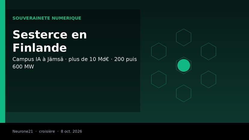 Le français Sesterce prévoit plus de 10 milliards d’euros pour un campus d’IA sur une ancienne papeterie finlandaise