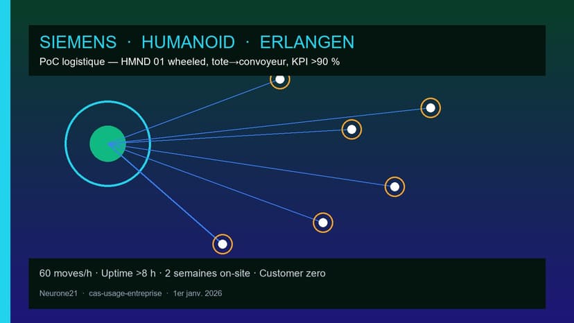 Siemens × Humanoid : PoC logistique humanoïdes à Erlangen