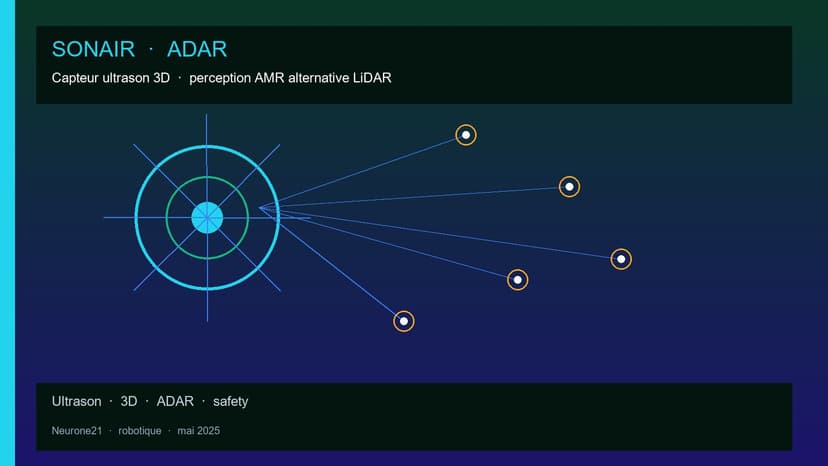 Sonair ADAR capteur ultrason 3D