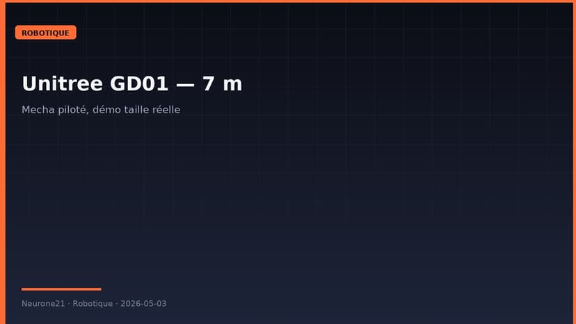 Unitree GD01 mecha piloté 2,7 m