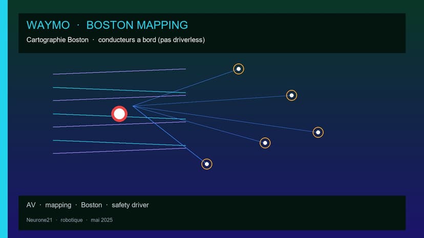 Waymo cartographie Boston (conducteurs à bord)