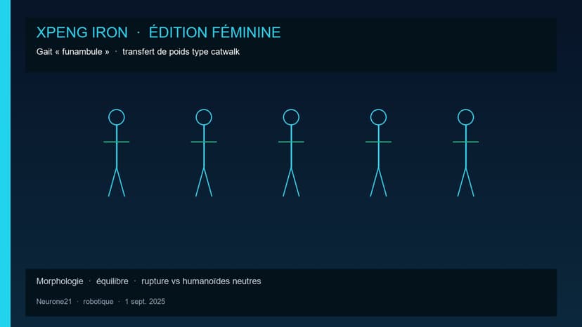 XPeng IRON édition féminine : gait « funambule »