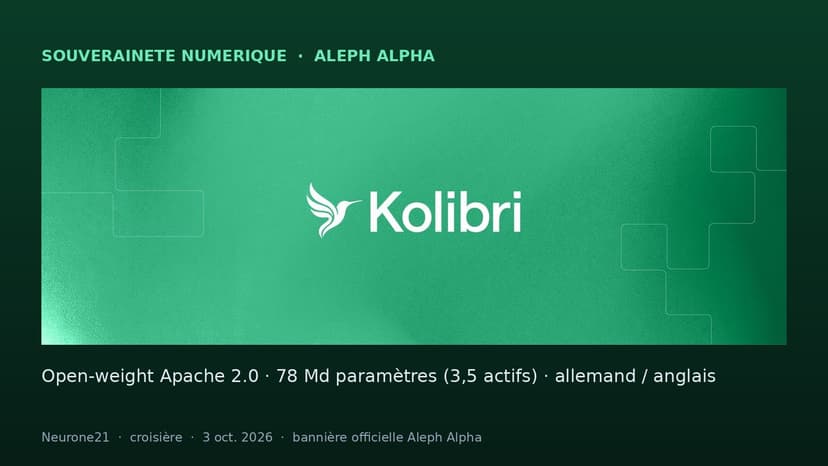 Kolibri : Aleph Alpha publie un modèle souverain open-weight germano-anglais de 78 milliards de paramètres