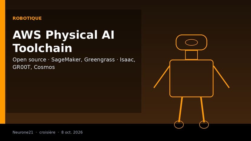 AWS publie en open source une chaîne d’outils d’IA physique pour passer des données au robot déployé