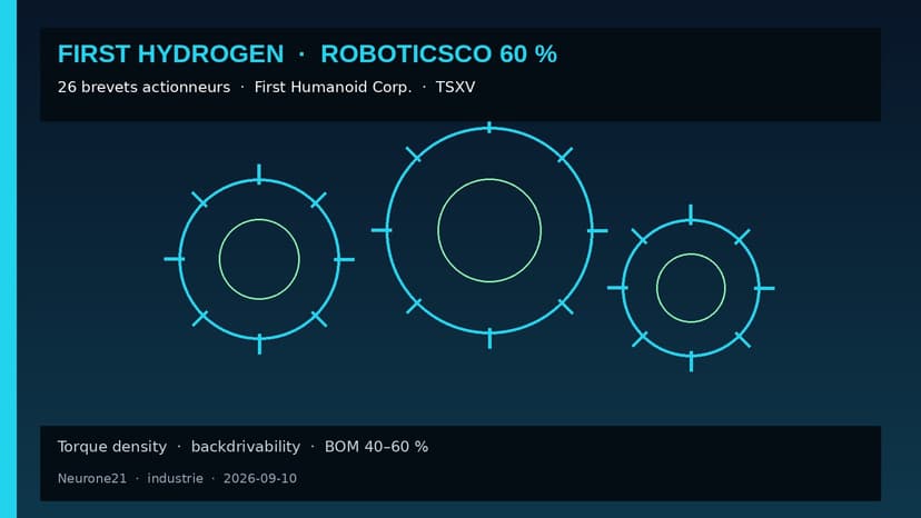 First Hydrogen prend 60 % de RoboticsCo et crée First Humanoid Corp.