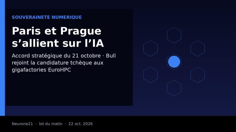 France et République tchèque signent un accord sur l’IA ; Bull rejoint la candidature tchèque aux « gigafactories » EuroHPC
