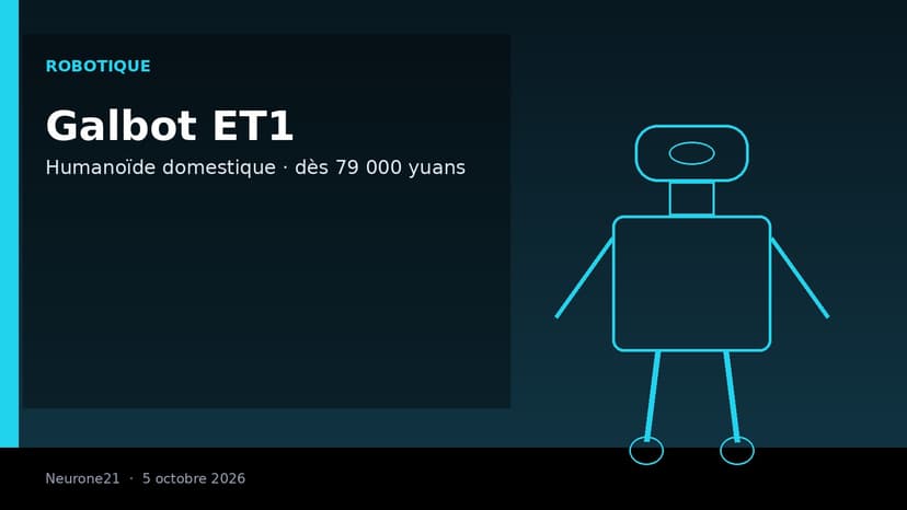 Galbot ET1 : Galaxy General ouvre les précommandes de son humanoïde domestique dès 79 000 yuans