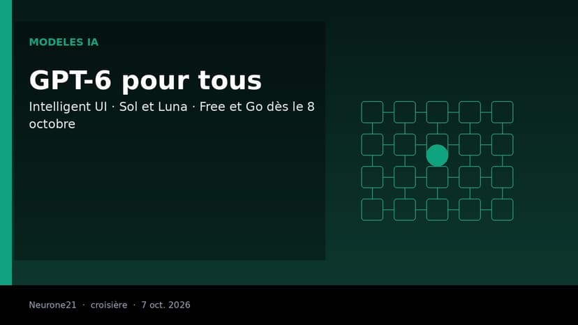GPT-6 arrive pour tous dans ChatGPT avec Intelligent UI : des réponses sous forme d’interfaces interactives