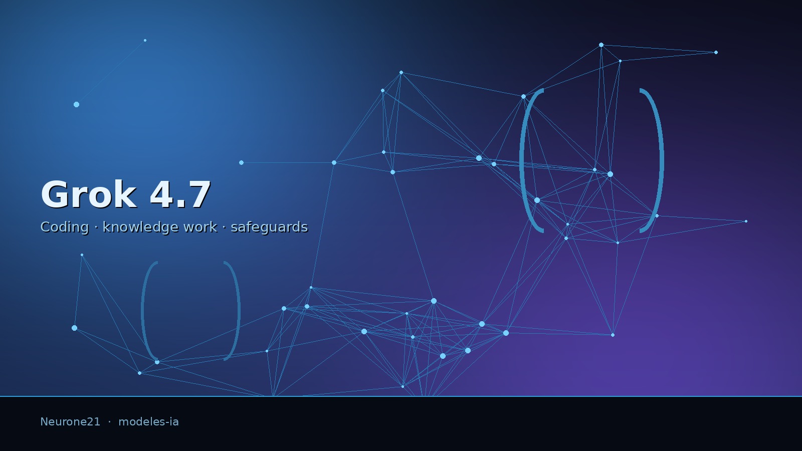 Grok 4.7 : frontier coding, knowledge work longue durée et nouveau stack de garde-fous