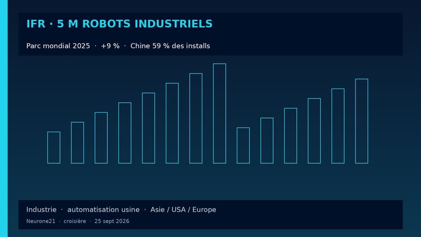 IFR : 5 millions de robots industriels en usine dans le monde