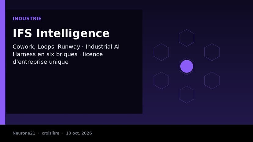 IFS lance IFS Intelligence : des agents industriels tenus par un « harnais » de gouvernance, sous licence unique