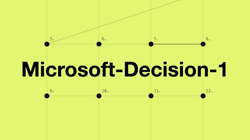 Microsoft lance Microsoft-Decision-1, un modèle qui tranche entre des options au lieu d’écrire du texte