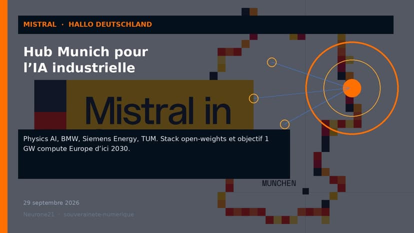 Mistral ouvre un hub à Munich pour l’IA industrielle allemande