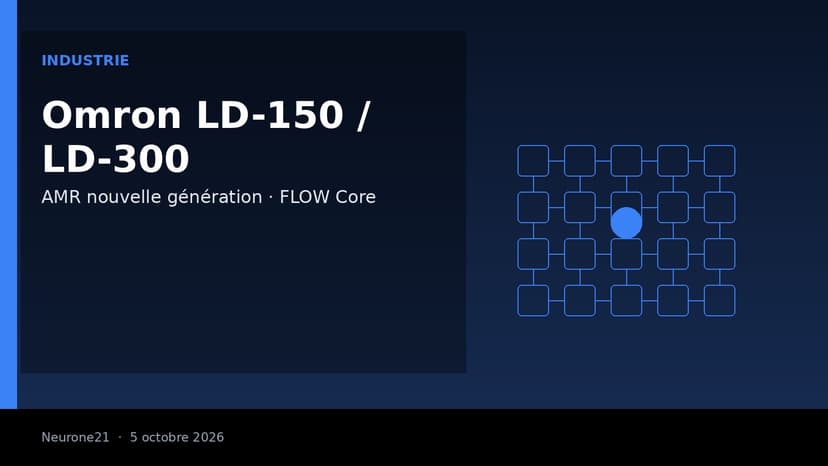 Omron LD-150 et LD-300 : la nouvelle génération d’AMR mise sur le logiciel et la gestion de flotte
