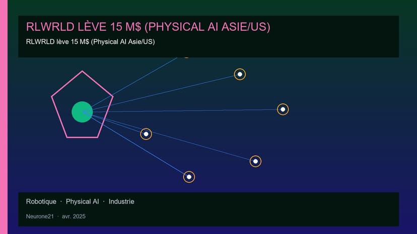 RLWRLD lève 15 M$ (Physical AI Asie/US)
