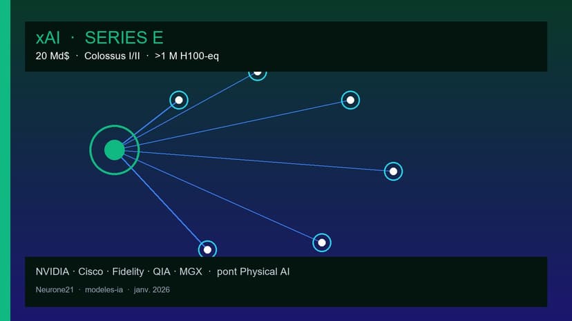 xAI Series E 20 Md$ : Colossus, Grok 5 et le compute Physical AI