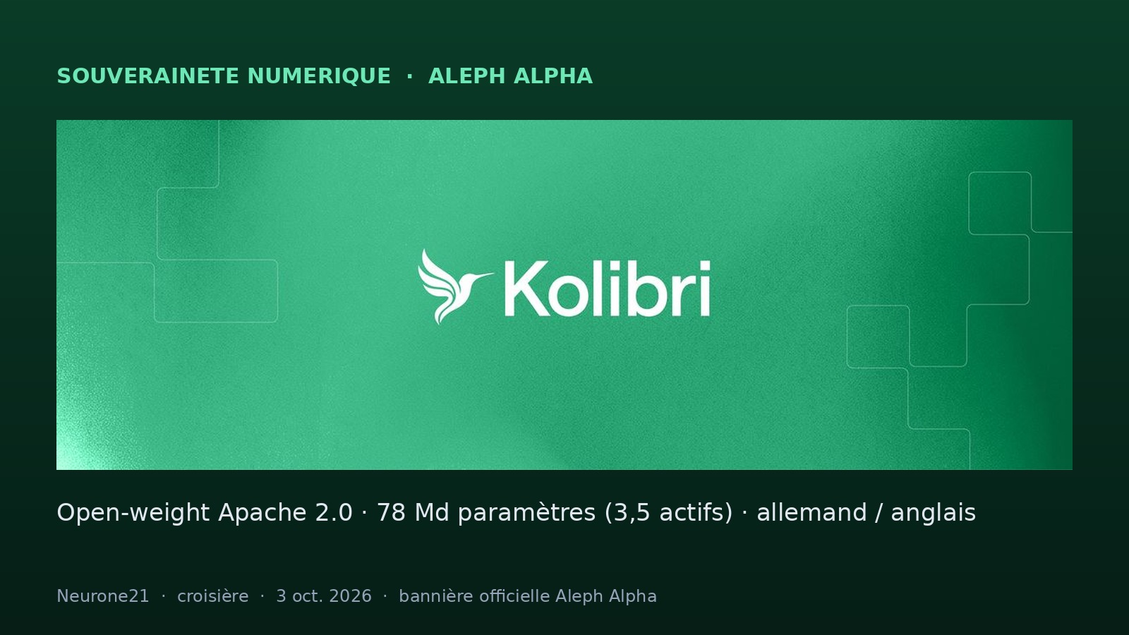 Aleph Alpha Kolibri — modèle souverain open-weight