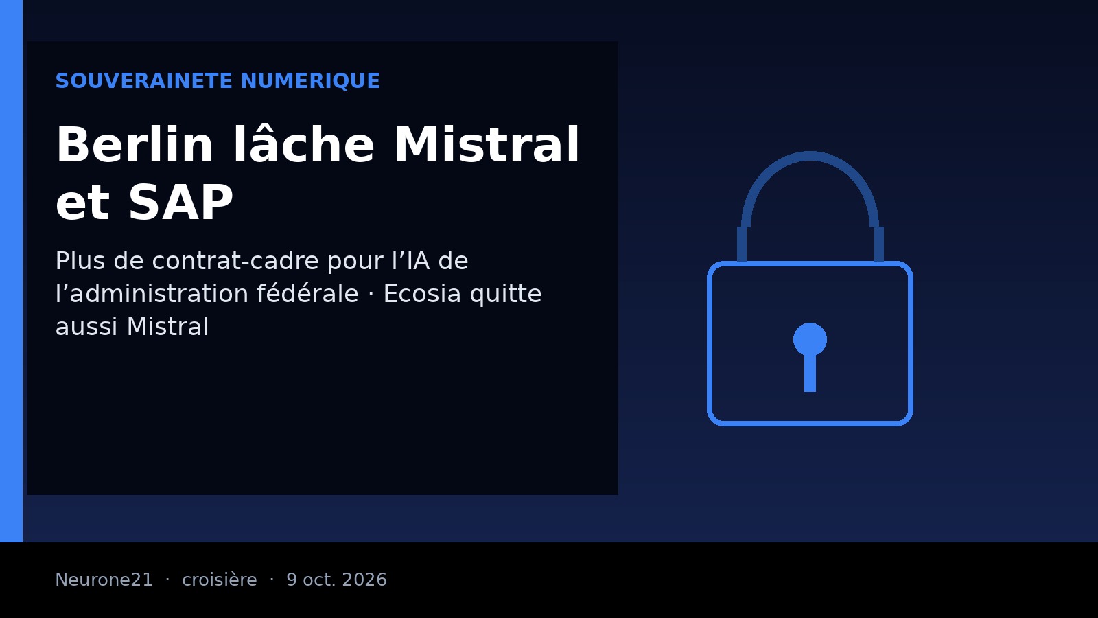 Partenariat franco-allemand Mistral et SAP pour l’IA des administrations