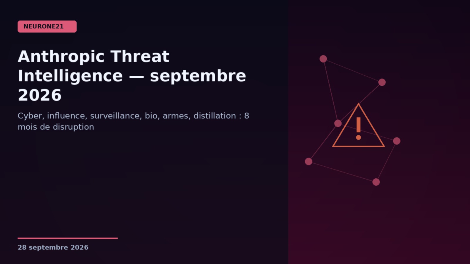 Anthropic Threat Intelligence septembre 2026 — misuse Claude