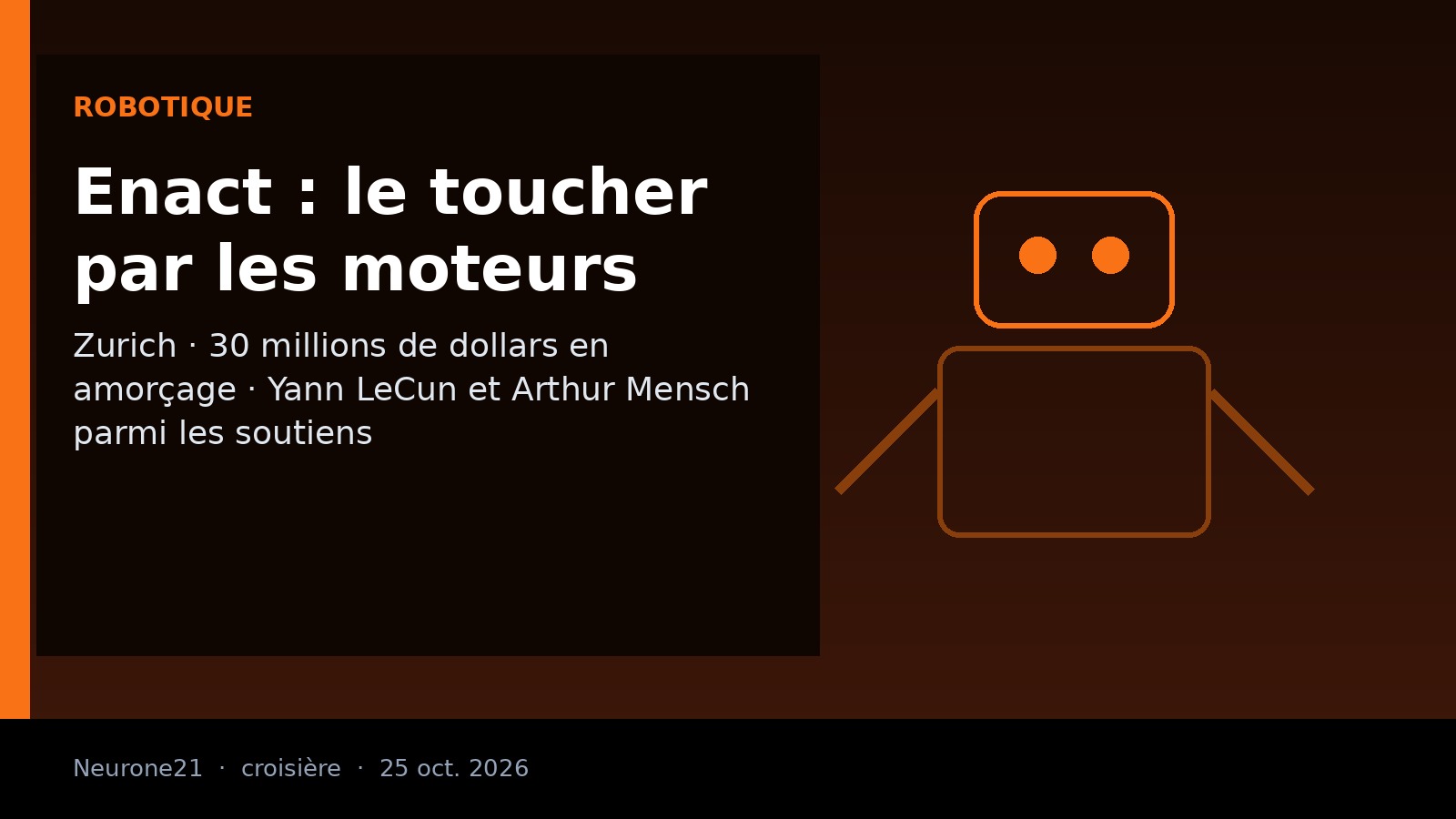 Couverture éditoriale Neurone21 : Enact Intelligence et le toucher des robots