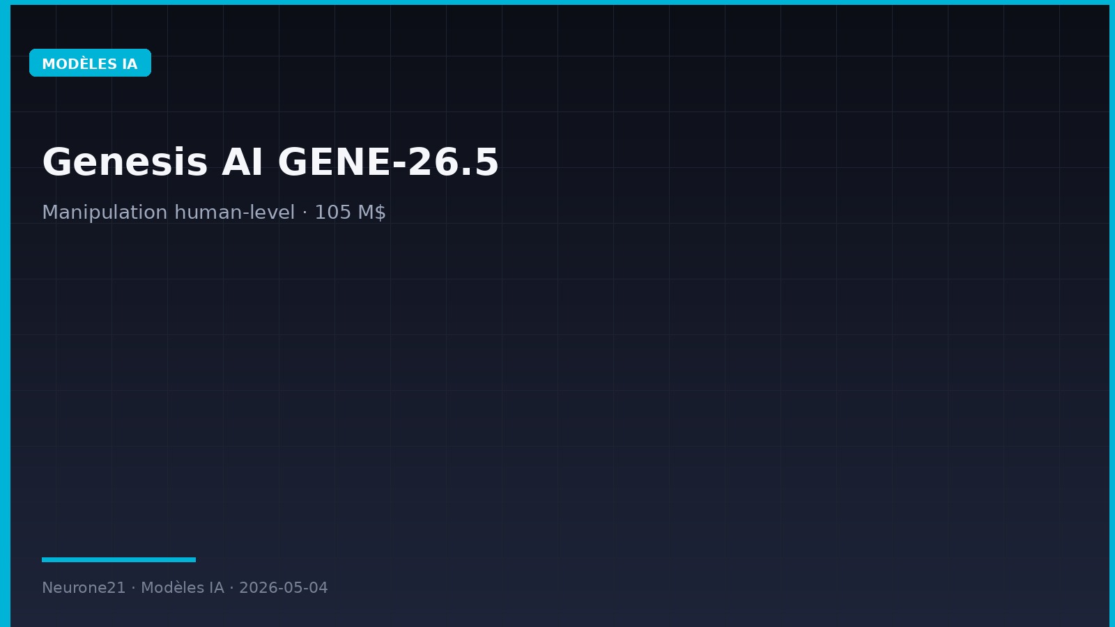 Genesis AI GENE-26.5 manipulation