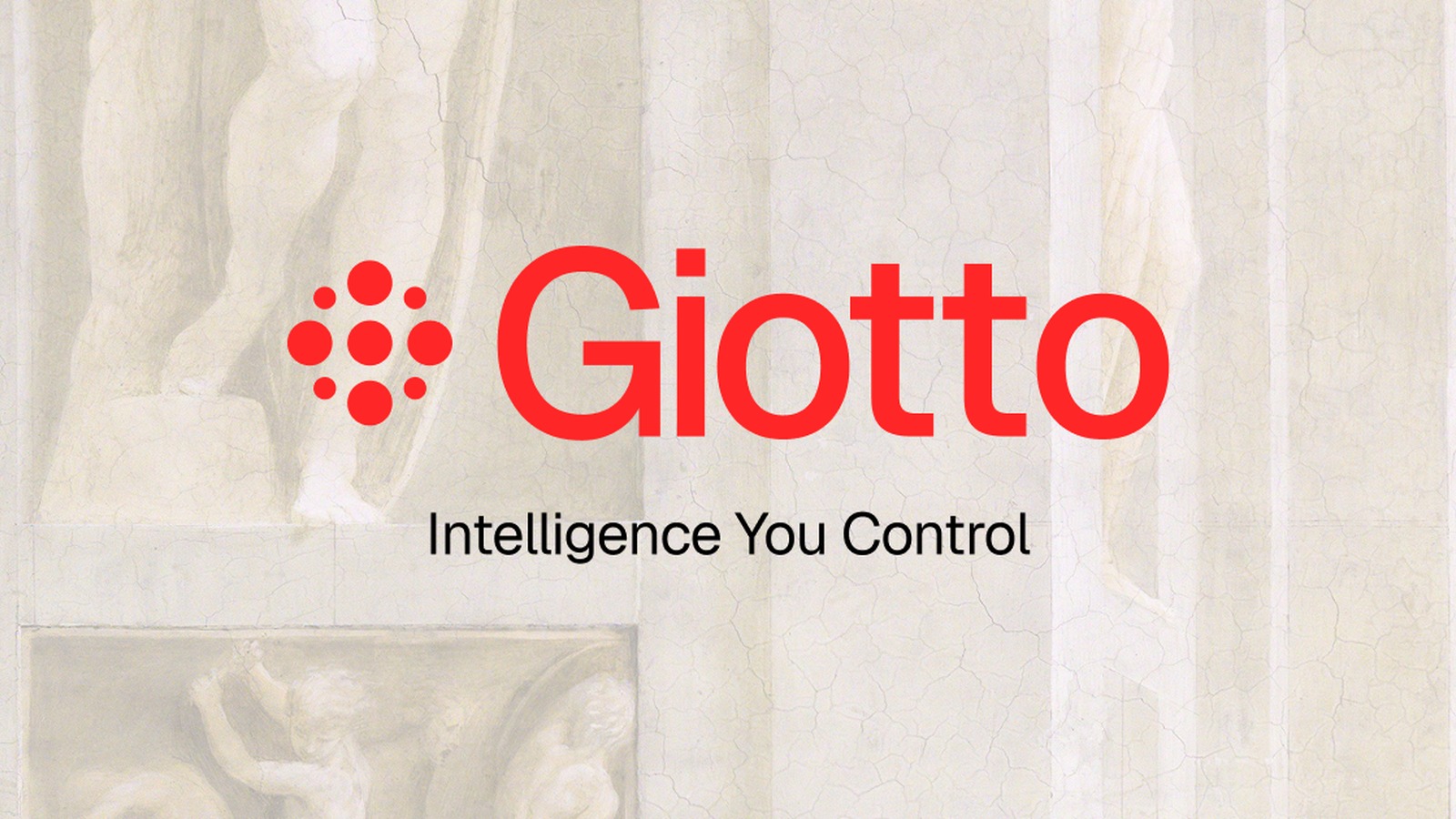 Visuel officiel Giotto : logo et slogan Intelligence You Control
