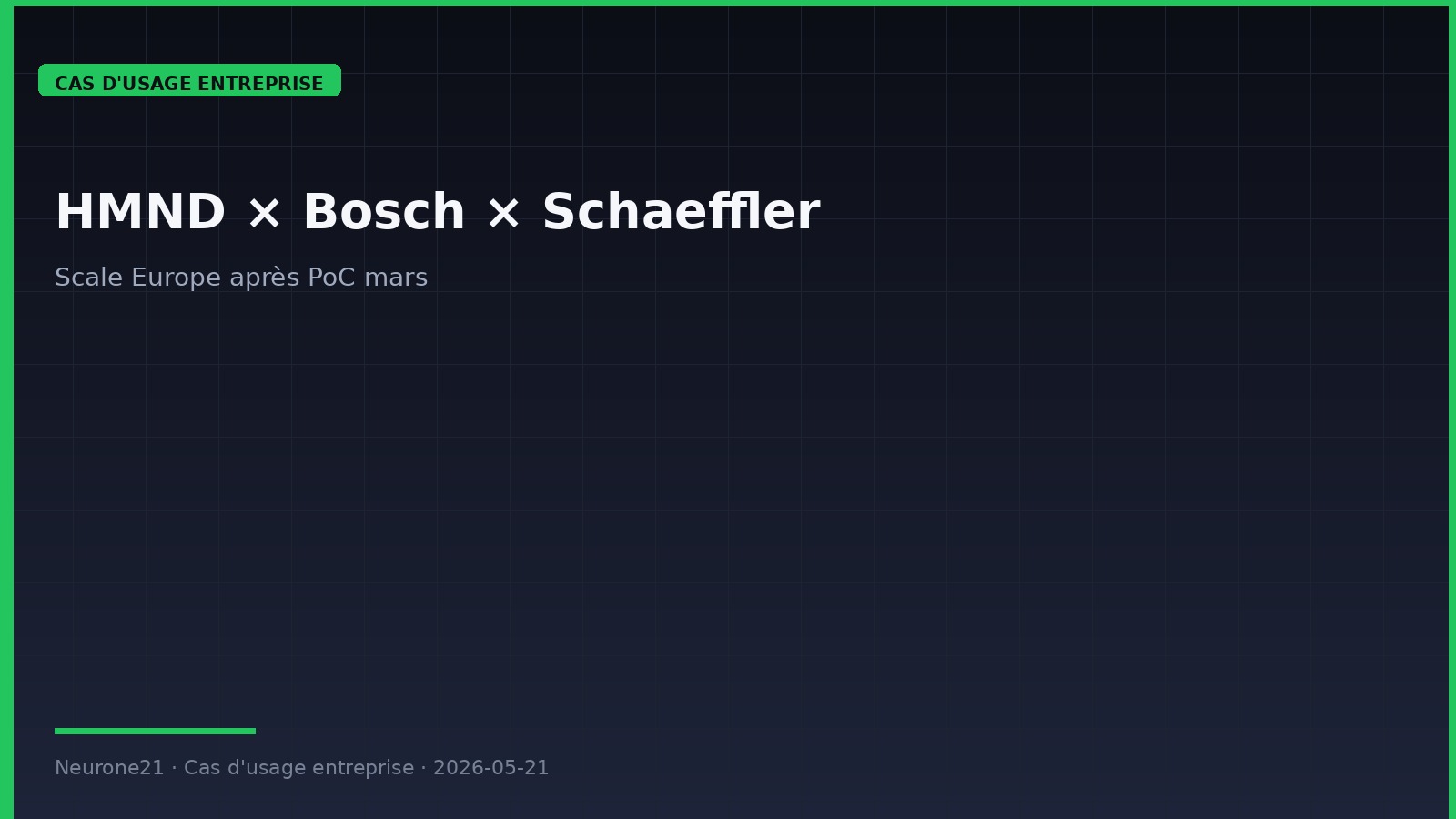 Humanoid Bosch Schaeffler Europe