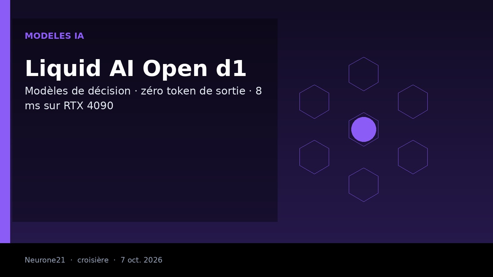 Liquid AI Open d1, modèles de décision pour l’edge