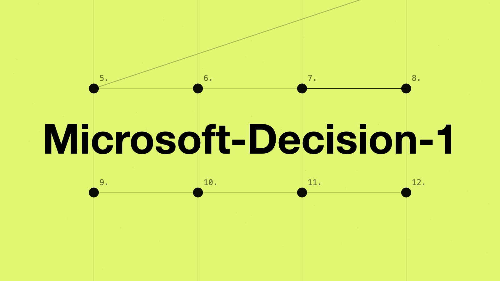 Microsoft-Decision-1, modèle de décision dans Microsoft Foundry