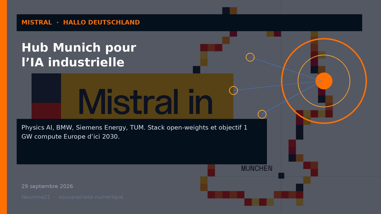 Mistral hub Munich IA industrielle Allemagne