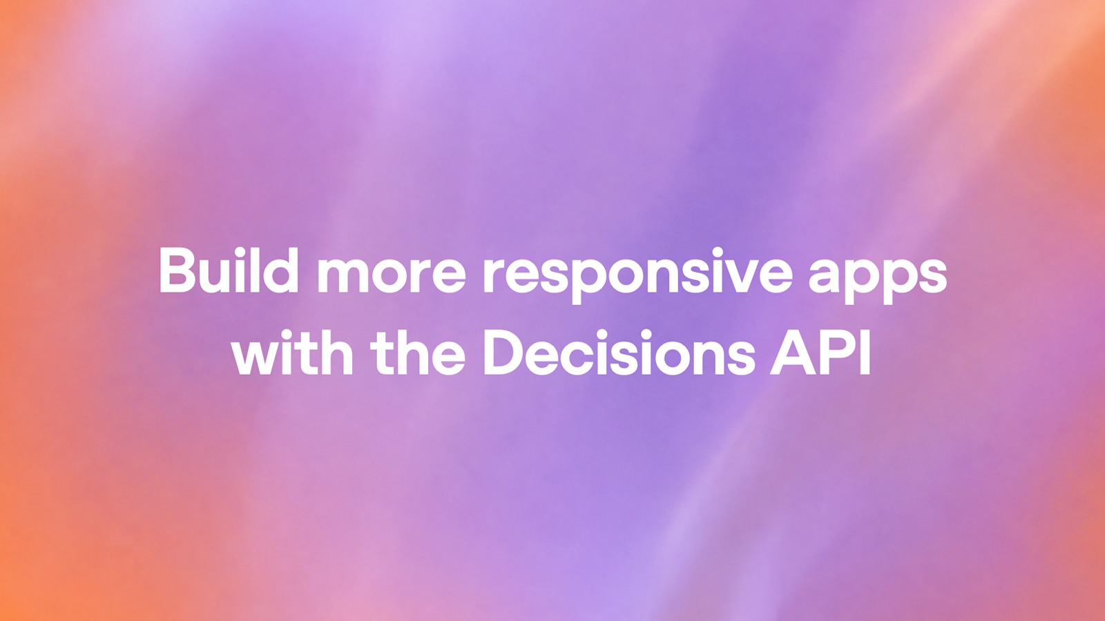 Visuel officiel OpenAI de l’annonce de la Decisions API