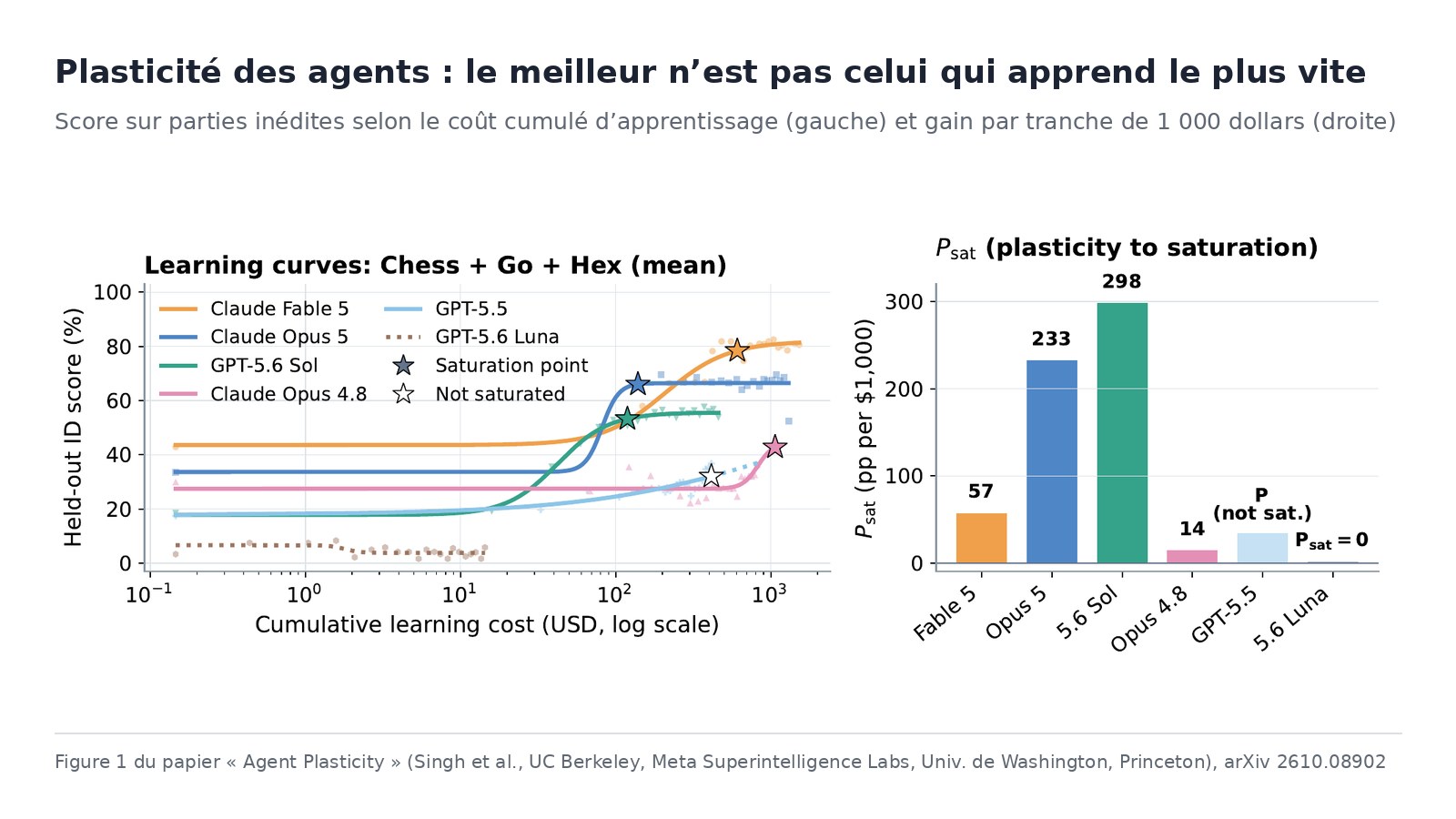 Courbes d’apprentissage et plasticité, figure 1 du papier